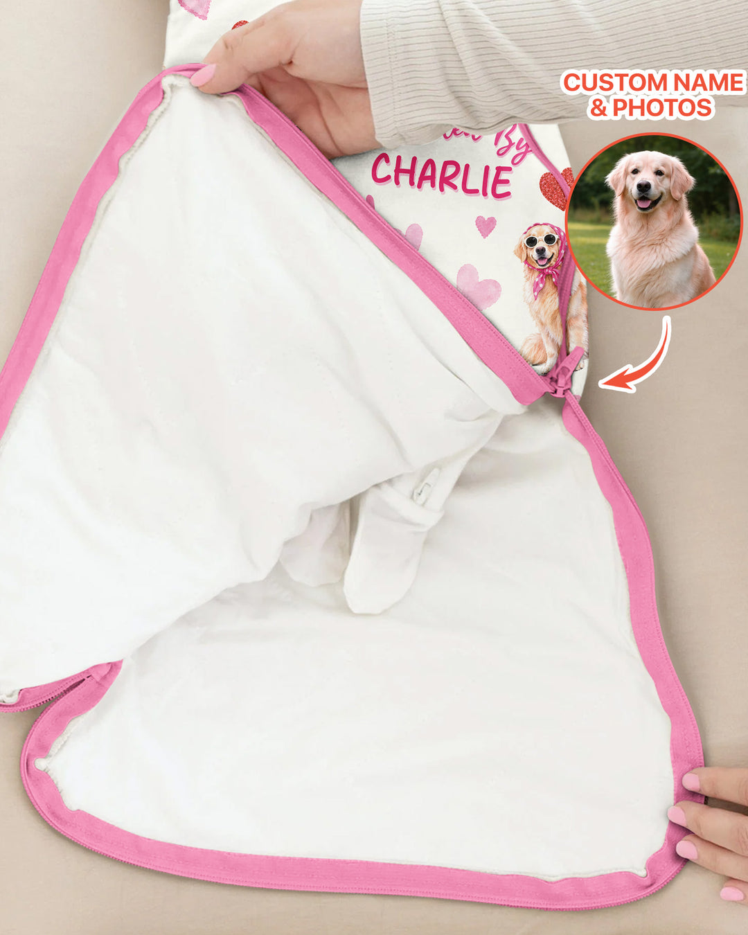 Pink Glam Dog Bamboo Sleep Bag