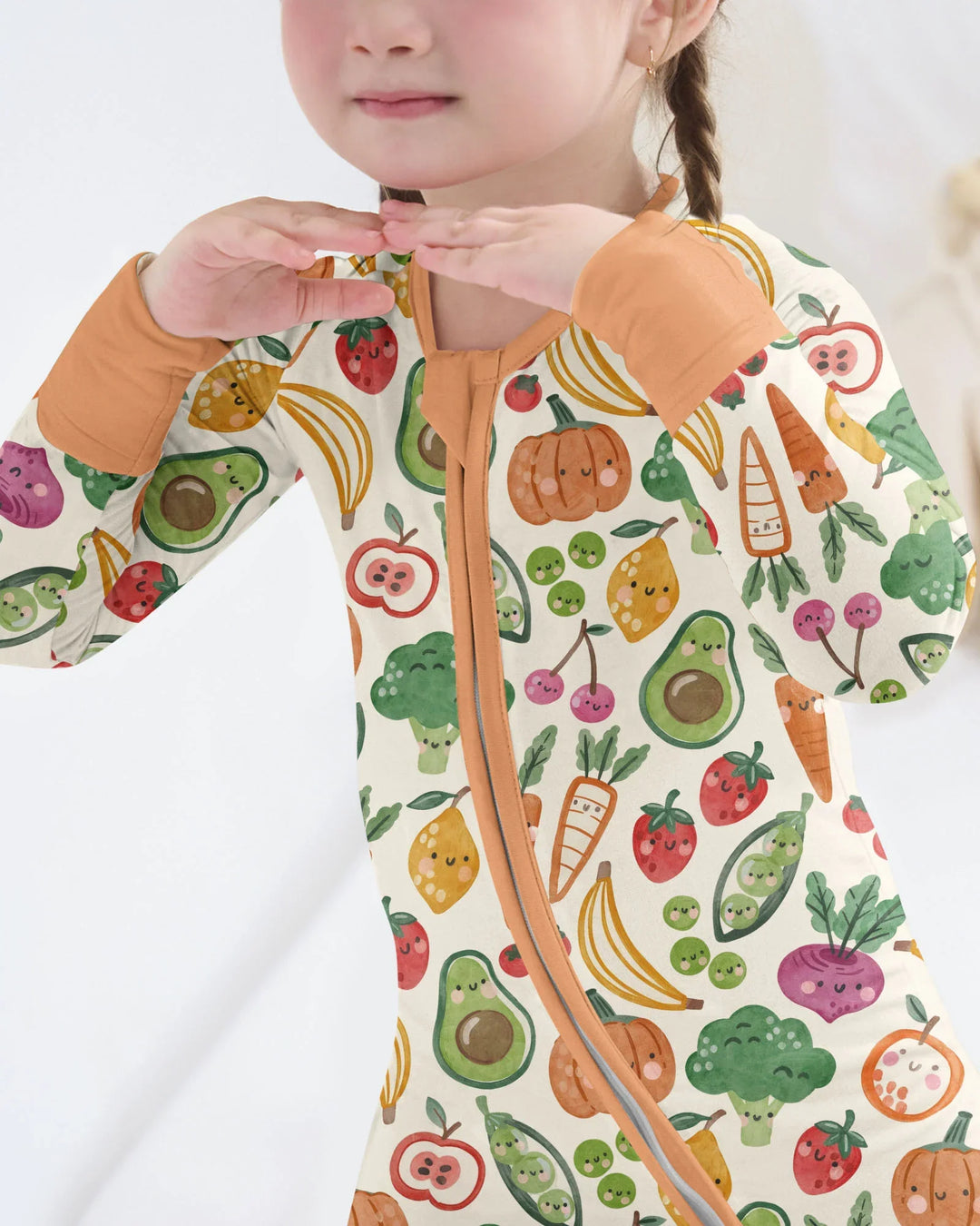 Veggie Friends Family Matching Bamboo Convertible Zippy