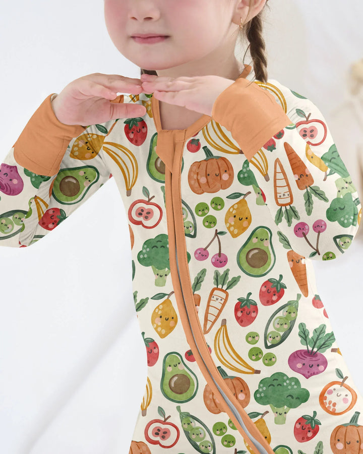 Veggie Friends Family Matching Bamboo Convertible Zippy