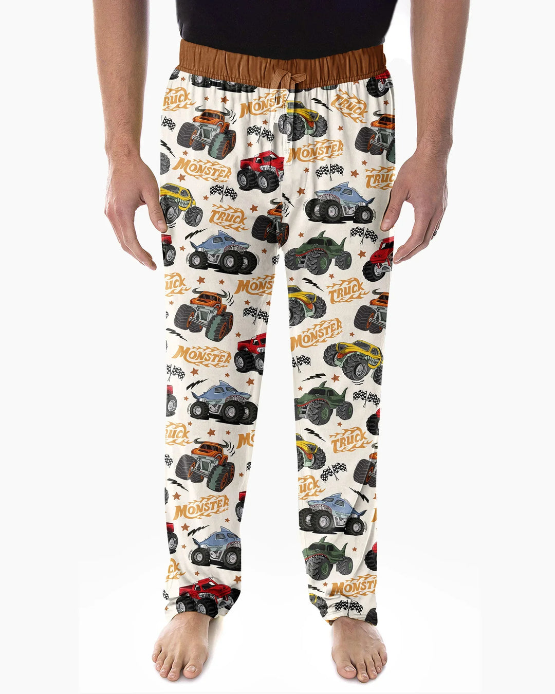 Vroom Vroom Monster Truck Bamboo Men's Pajama Set