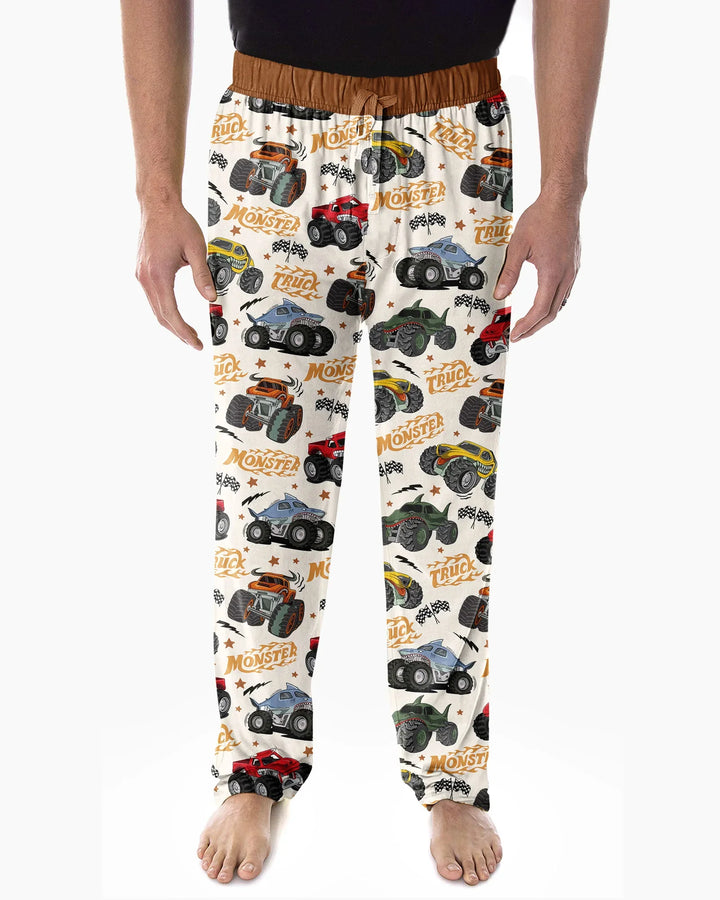 Vroom Vroom Monster Truck Bamboo Men's Pajama Set