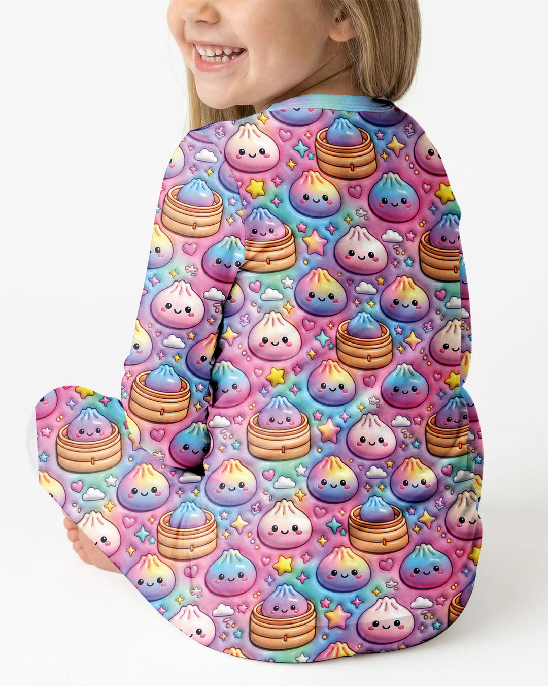 Glitter Dumpling Galaxy Bamboo Two Piece Long Sleeve Pajama Set