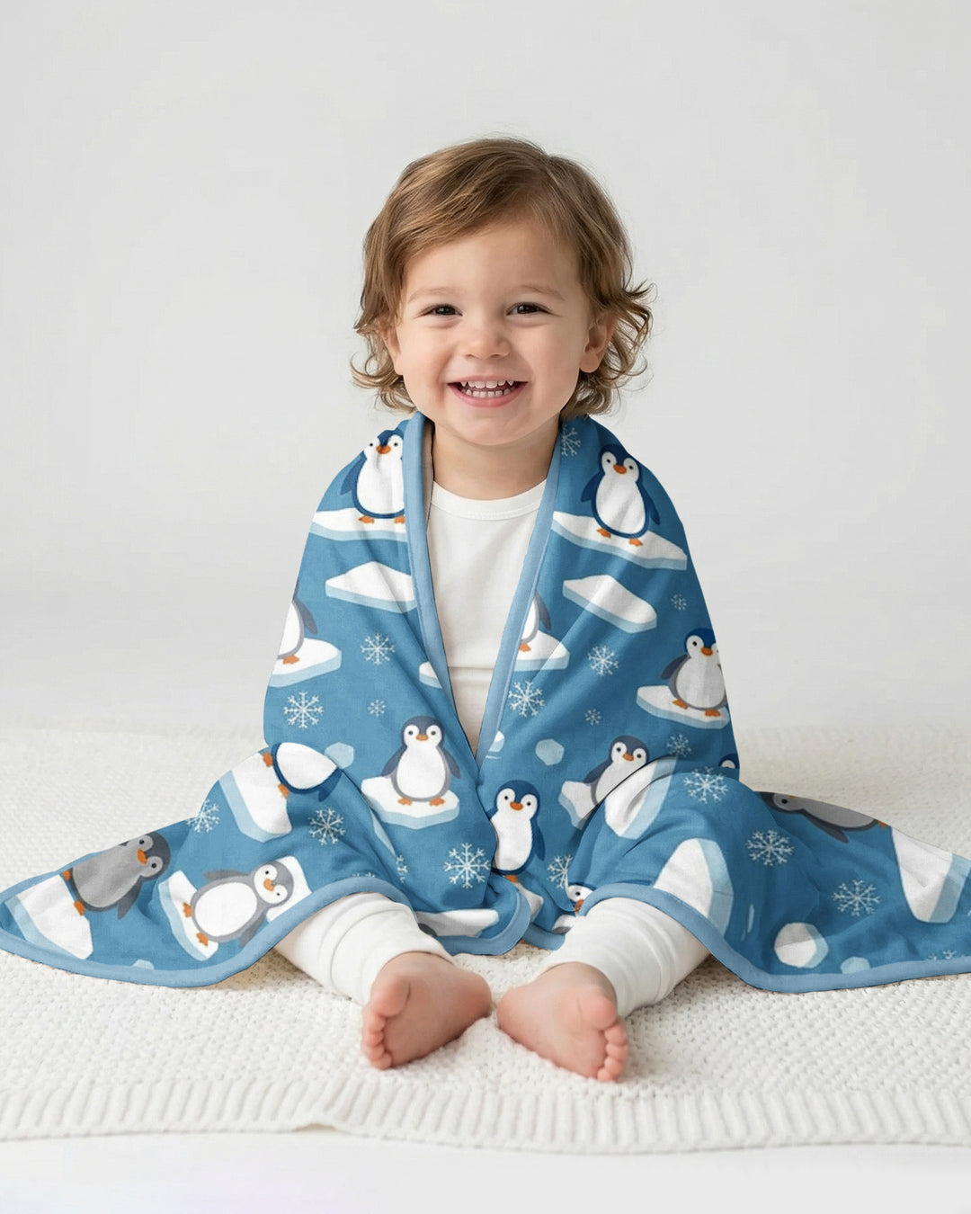 Chilly Penguin Bamboo Blanket