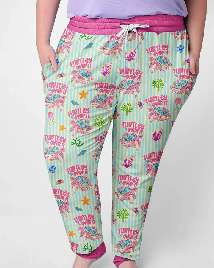 Turtley Over It Family Matching Bamboo Women Pajama Set