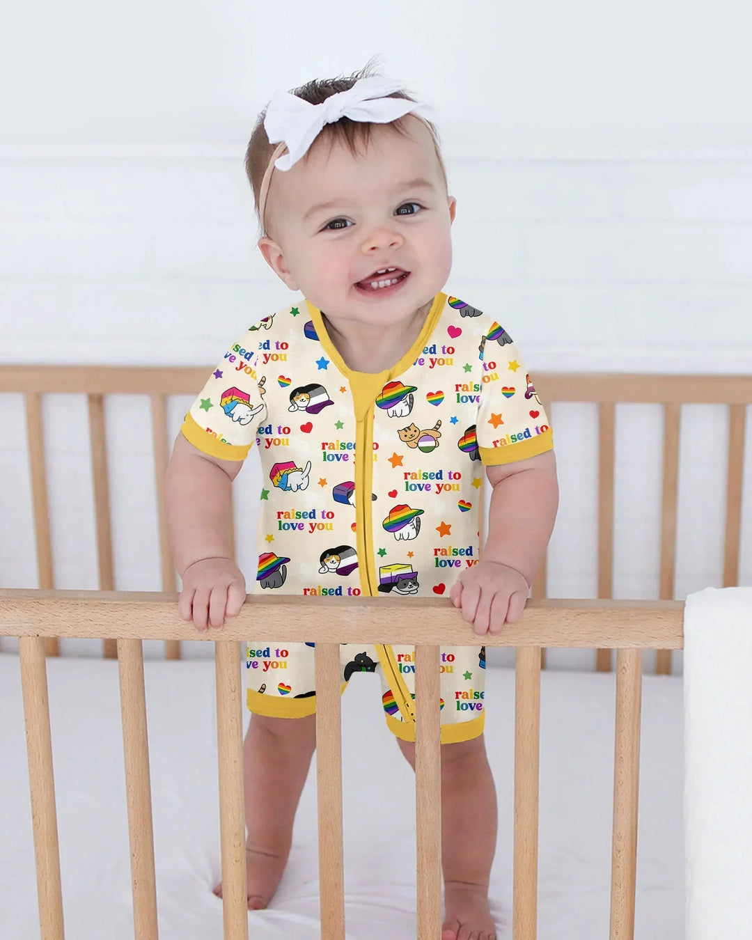 Rainbow Paws Family Matching Bamboo Shorty Zippy