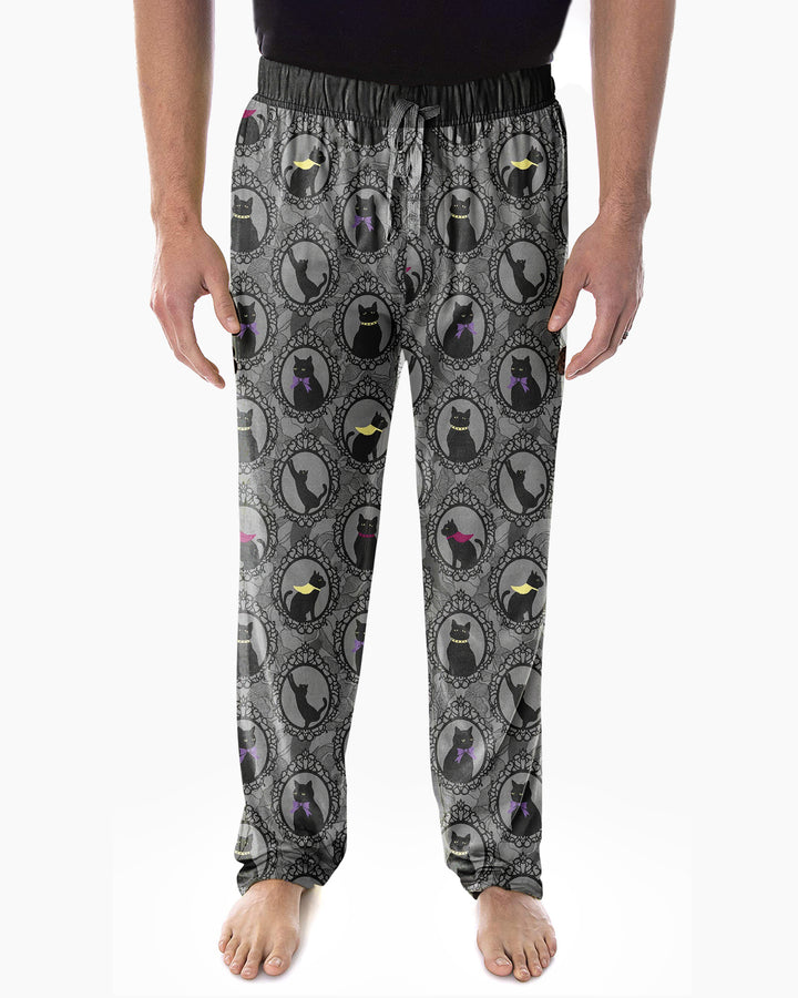 Midnight Cat Parade Bamboo Men's Pajama Set