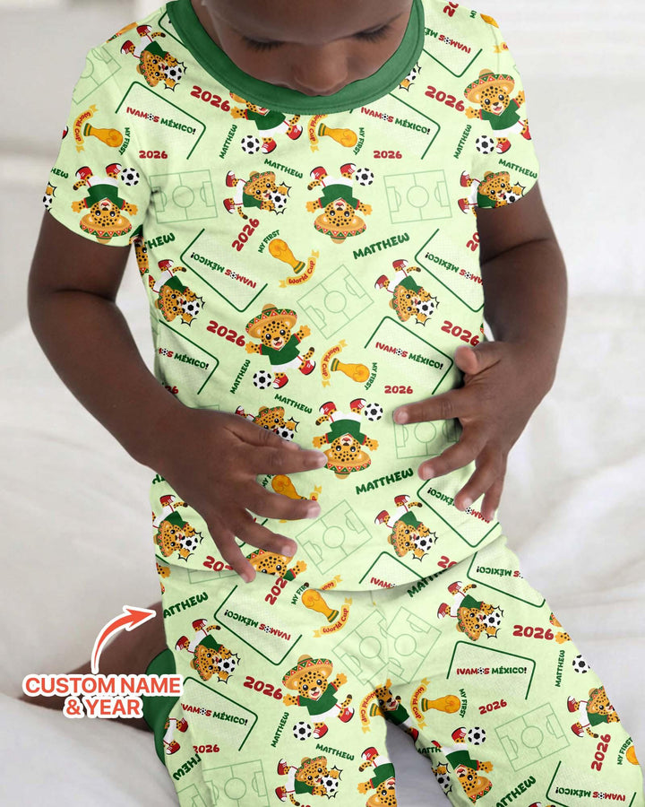 My First World Cup Bamboo Two Piece Short Sleeve Pajama Set