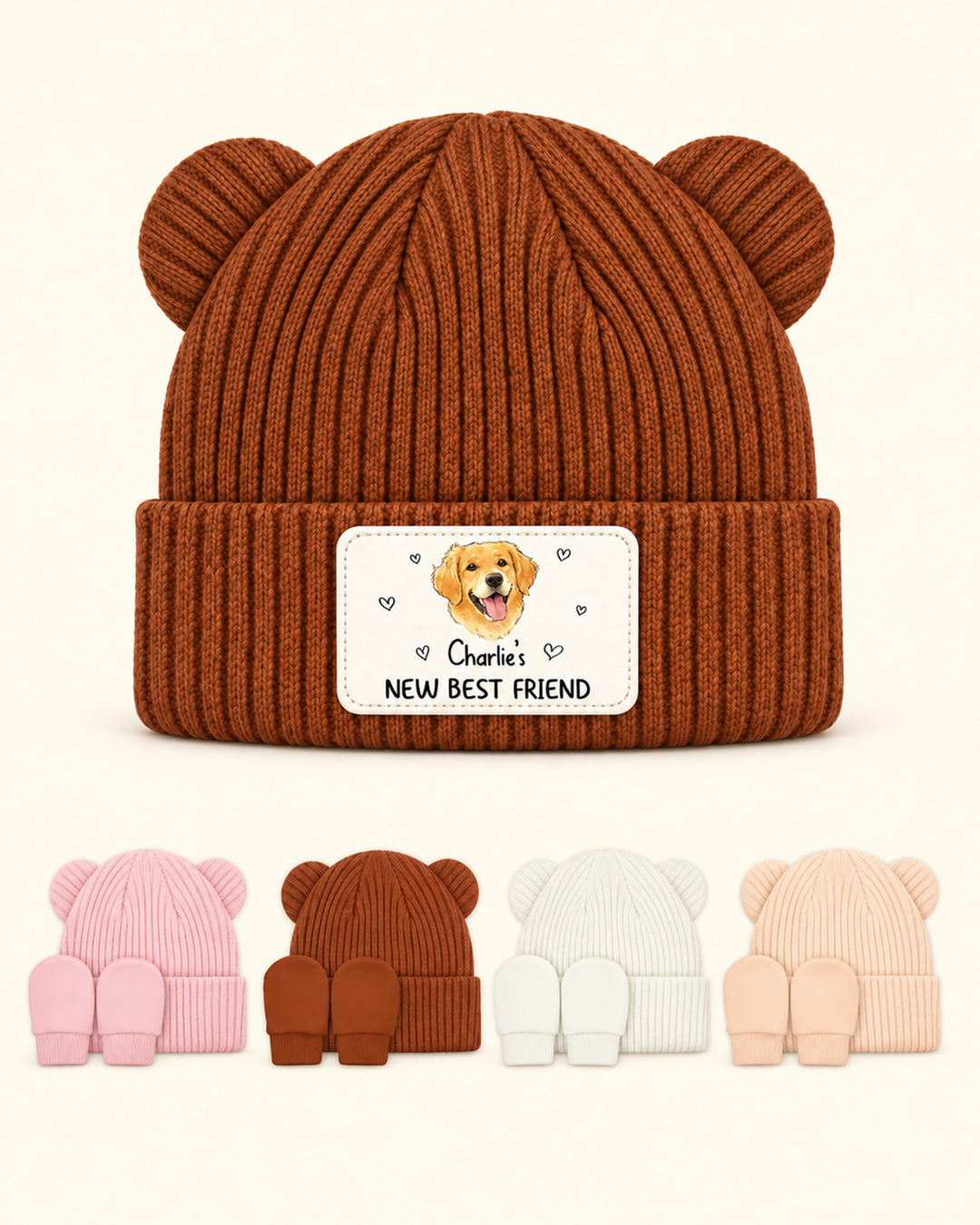 Baby and Buddy Baby Beanie And Mittens Set
