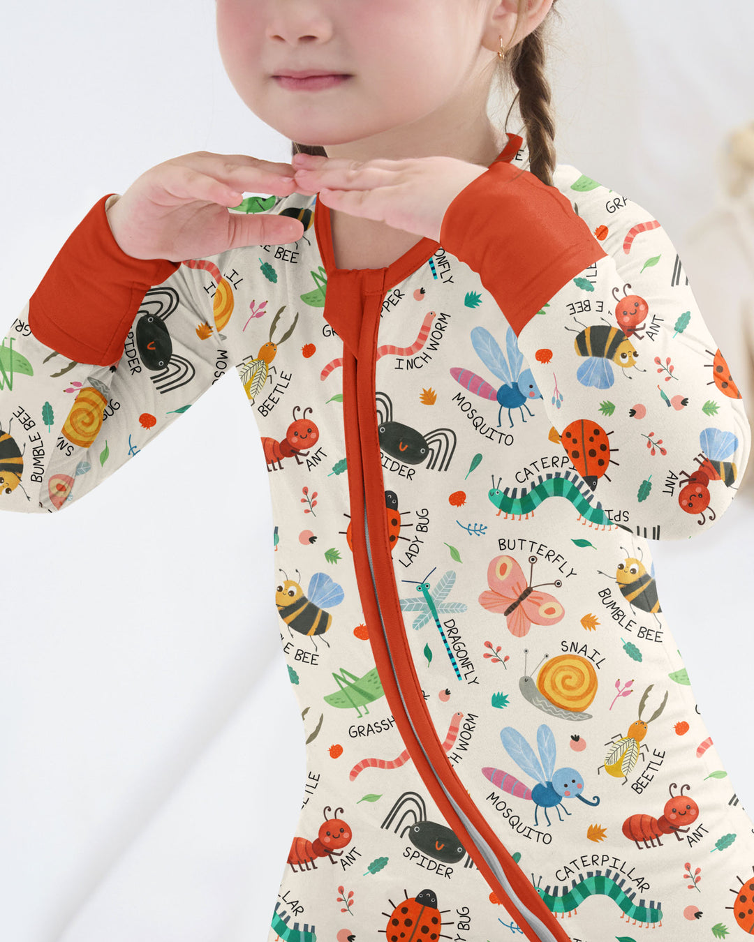 Bug Field Guide Bamboo Convertible Zippy