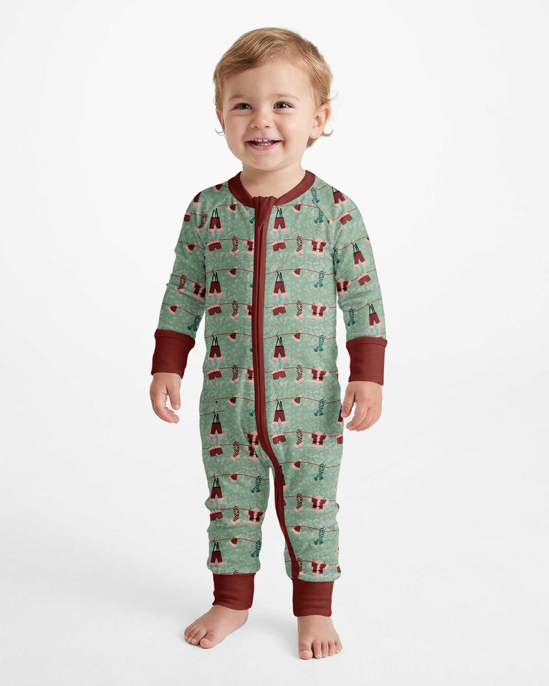 Santa In The Snow Bamboo Convertible Zippy