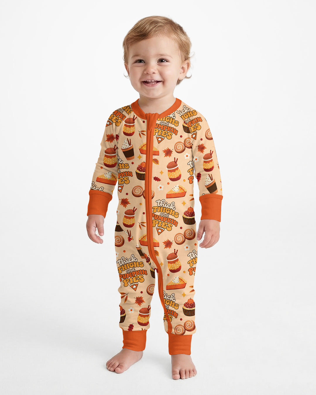 Thick Thighs and Pumpkin Pies Bamboo Convertible Zippy