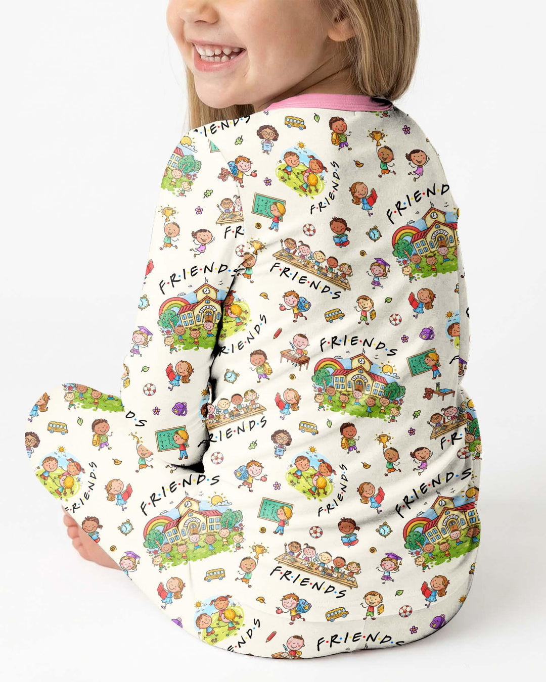 Template Bamboo Two Piece Long Sleeve Pyjamas Set