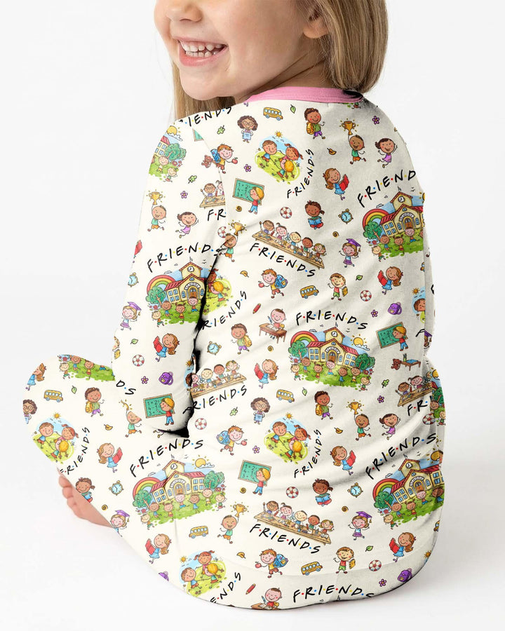 Template Bamboo Two Piece Long Sleeve Pyjamas Set