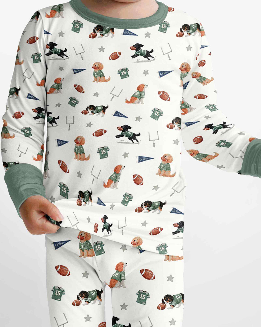 Template Bamboo Two Piece Long Sleeve Pyjamas Set