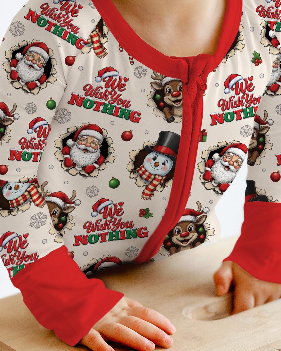 Funny Butt Christmas Squad Bamboo Convertible Zippy