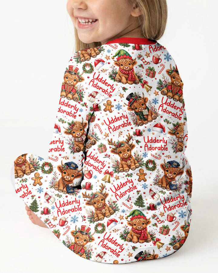 Udderly Adorable Bamboo Two Piece Long Sleeve Pajama Set