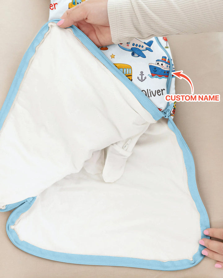Custom Name Cute Transport Bamboo Sleep Bag