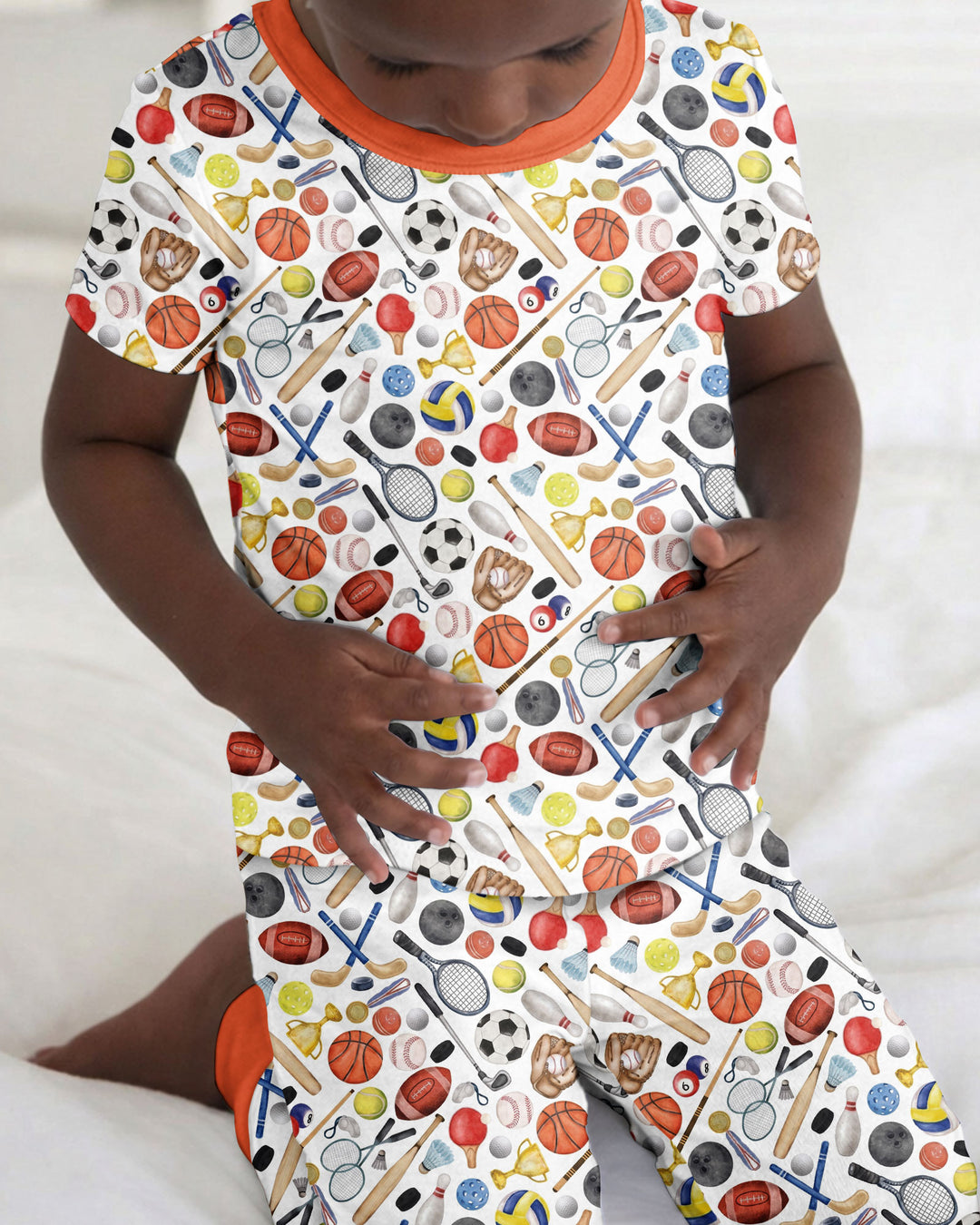 So Much Fun with Sports Bamboo Two Piece Short Sleeve Pajama Set