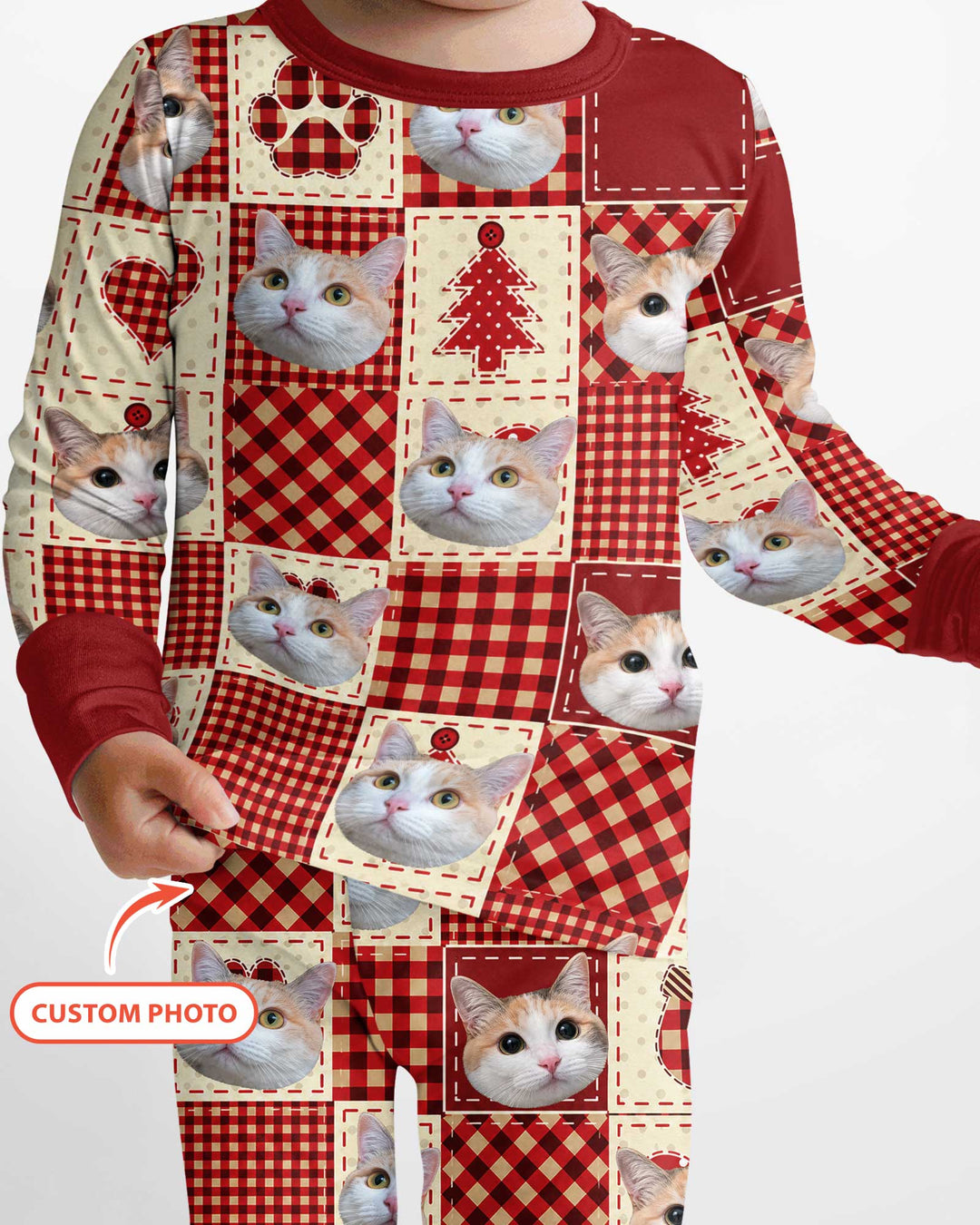 Christmas Ugly Pet Bamboo Two Piece Long Sleeve Pajama Set