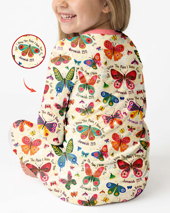 For I Know The Plans I Have For You Bamboo Two Piece Long Sleeve Pajama Set