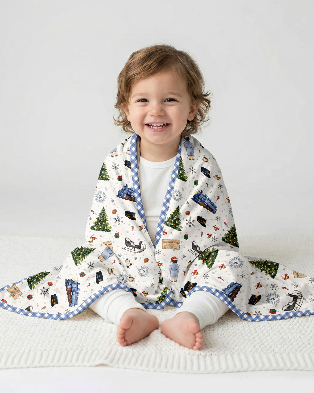 North Pole Adventure Bamboo Blanket