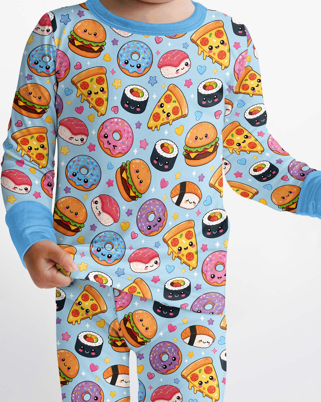 Template Bamboo Two Piece Long Sleeve Pyjamas Set