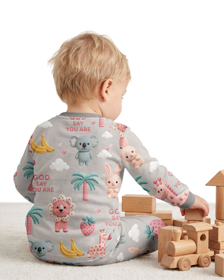 Little Blessings Bamboo Two Piece Long Sleeve Pajama Set