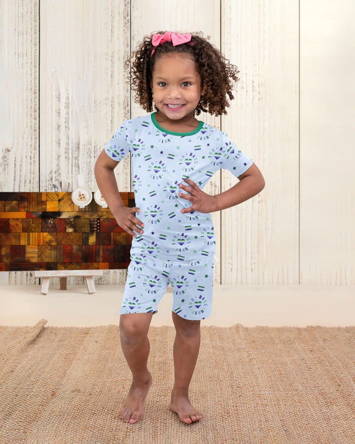 Love Makes Family Bamboo Two Piece Short Sleeve Shorts Pajama Set