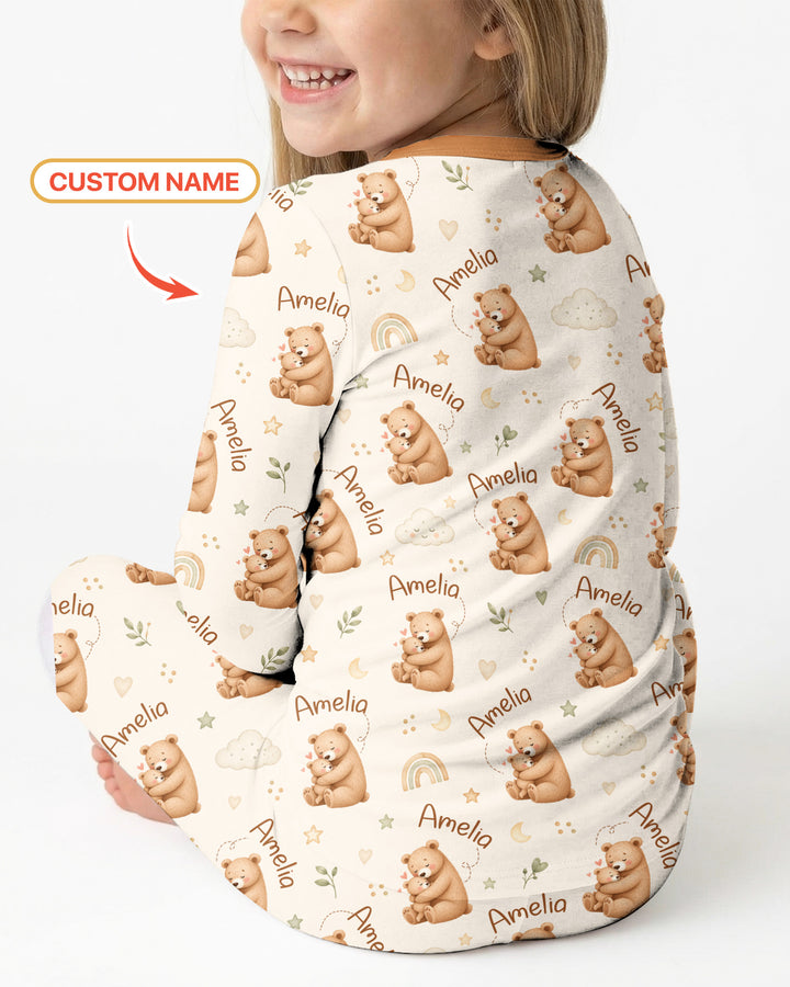 When God Made Moms Bamboo Two Piece Long Sleeve Pajama Set
