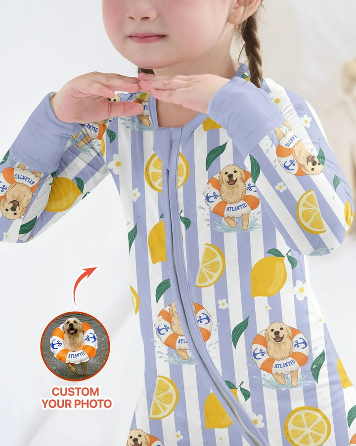Custom Image Summer Lemon Bamboo Convertible Zippy
