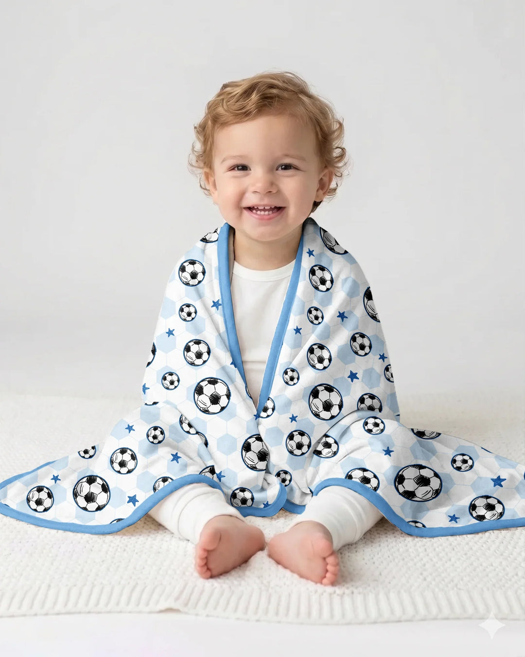 Goal Squad Family Matching Bamboo Blanket