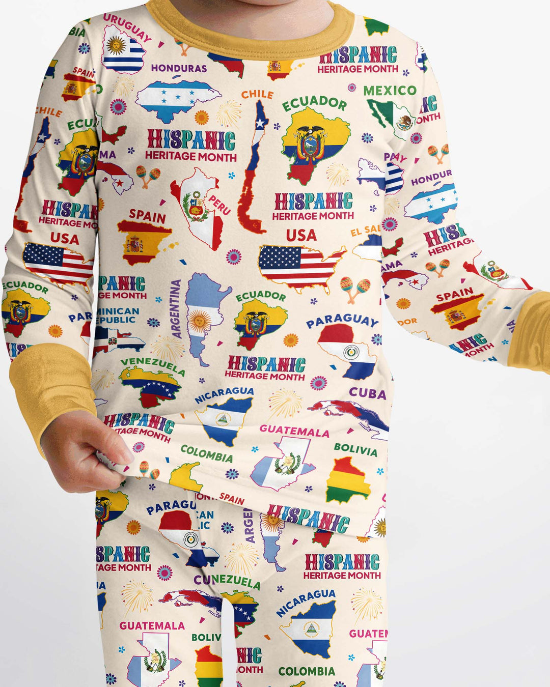 Template Bamboo Two Piece Long Sleeve Pyjamas Set