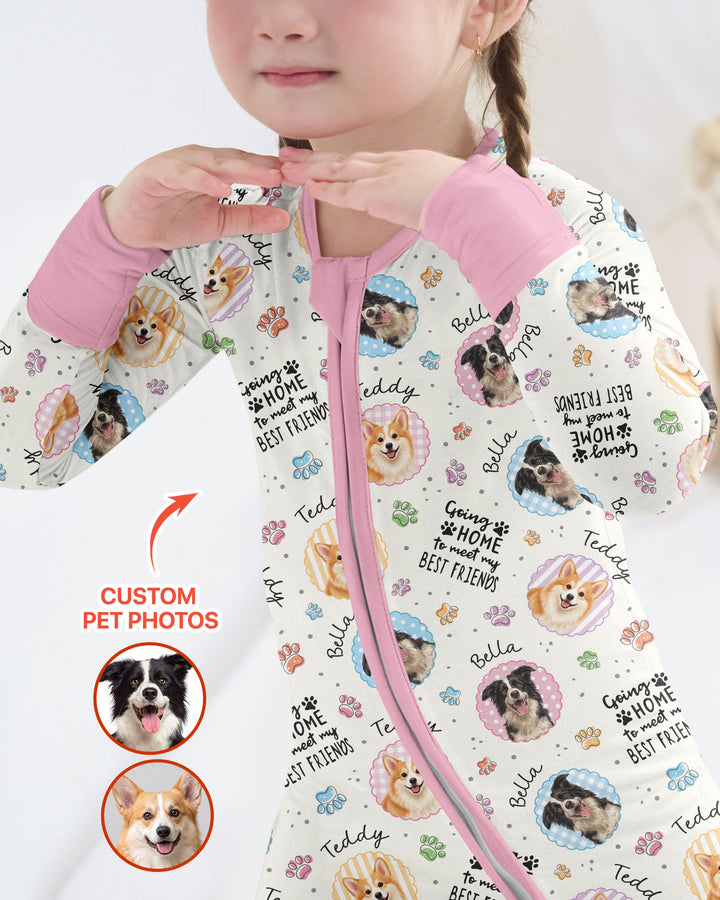 Custom Pet Photo My First Best Friend Bamboo Convertible Zippy