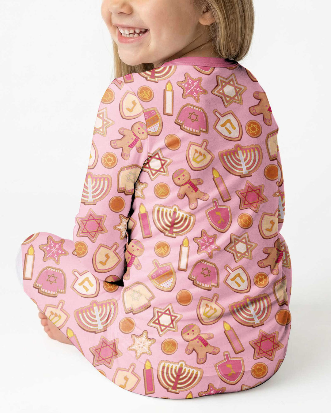 Hanukkah Cookies Bamboo Two Piece Long Sleeve Pajama Set