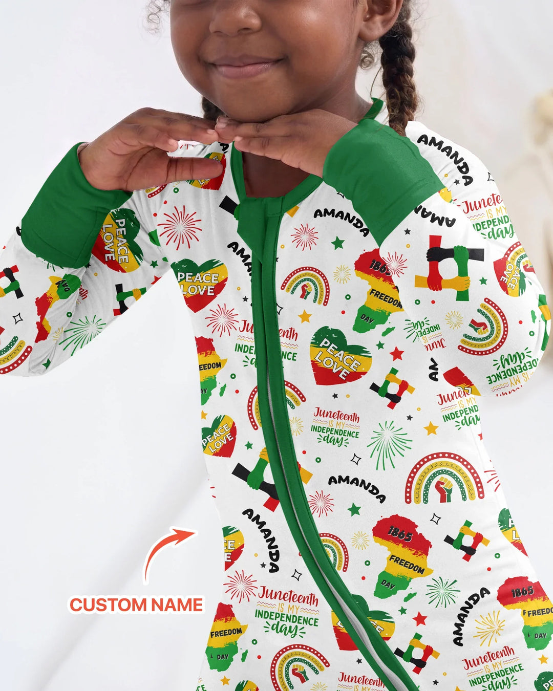 Custom Name Juneteenth Is My Independence Day Bamboo Convertible Zippy