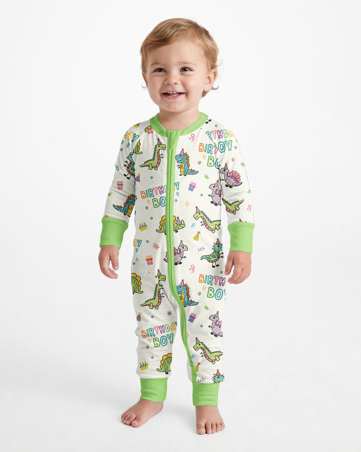 Dino Birthday Boy Bamboo Convertible Zippy