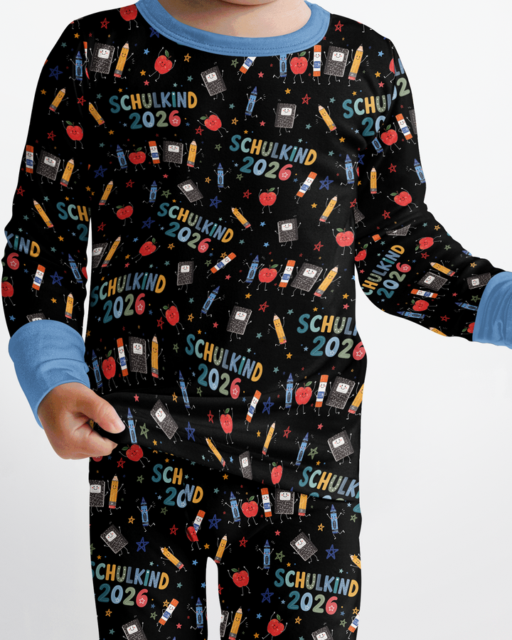 First Day Fun 2026 Bamboo Two Piece Long Sleeve Pajama Set
