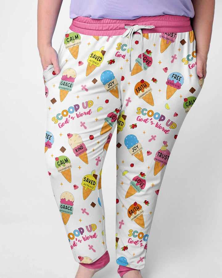 Ice Cream Summer Christian  Bamboo Women Pajama Set