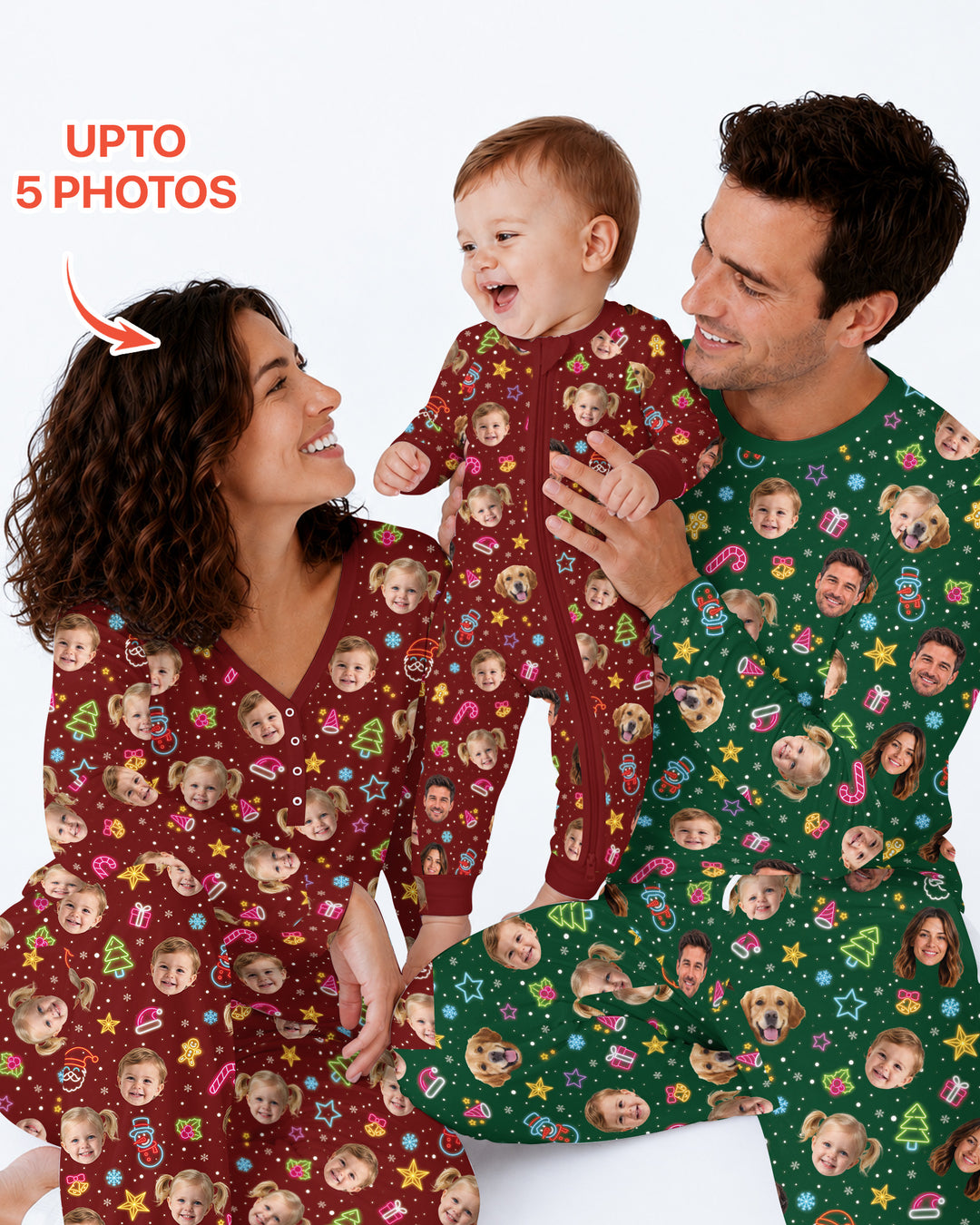 Christmas Faces Bamboo Men's Pajama Set