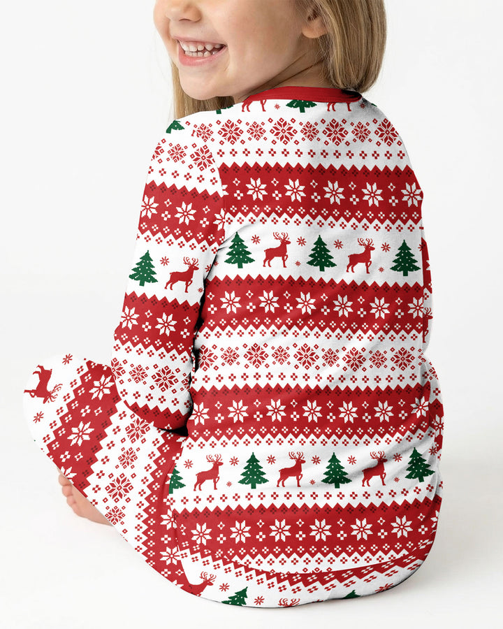 We Wish You Nothing Butt A Merry Christmas Bamboo Two Piece Long Sleeve Pajama Set