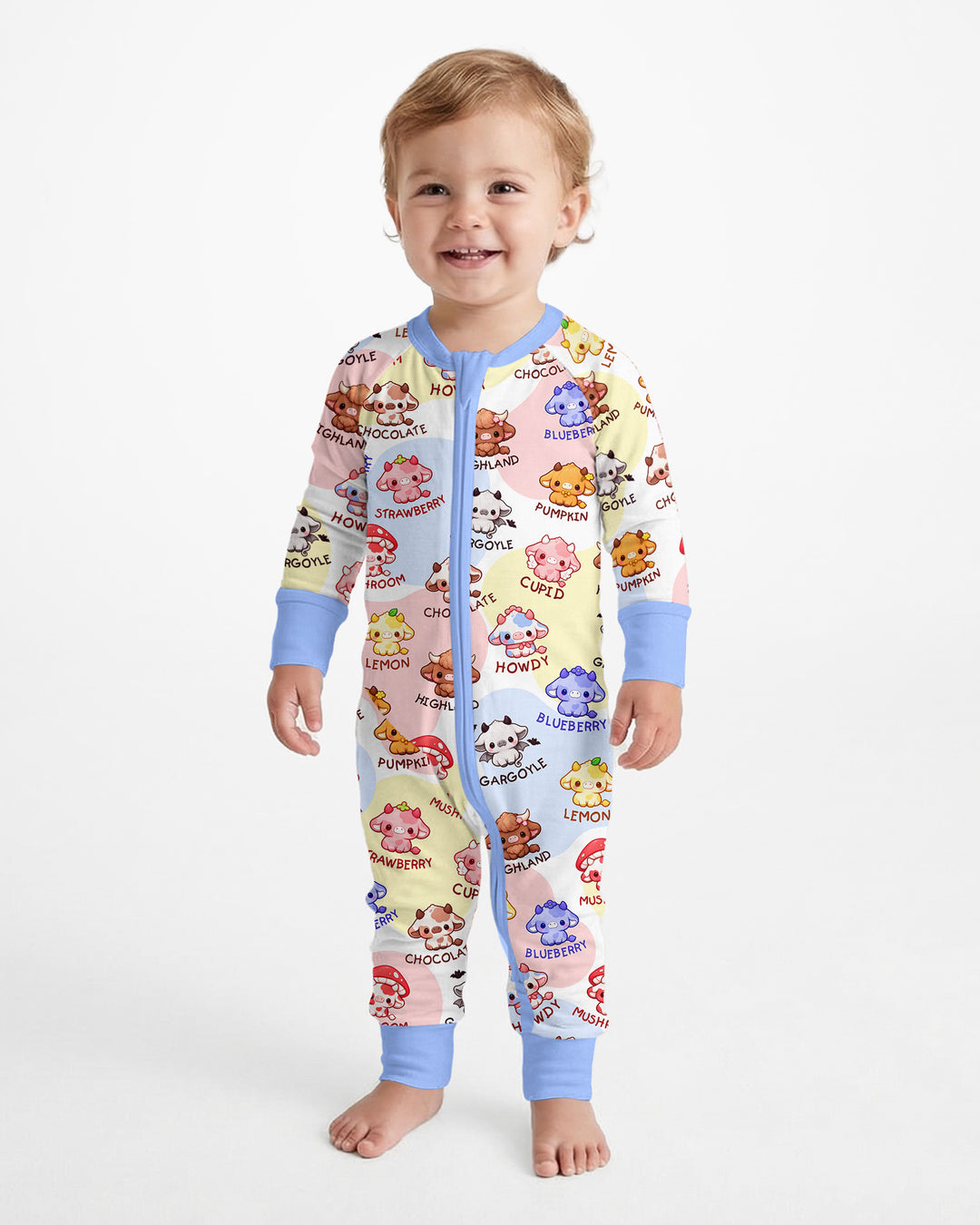 Kawaii Cow Bamboo Convertible Zippy