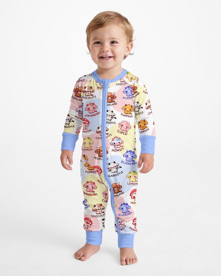 Kawaii Cow Bamboo Convertible Zippy