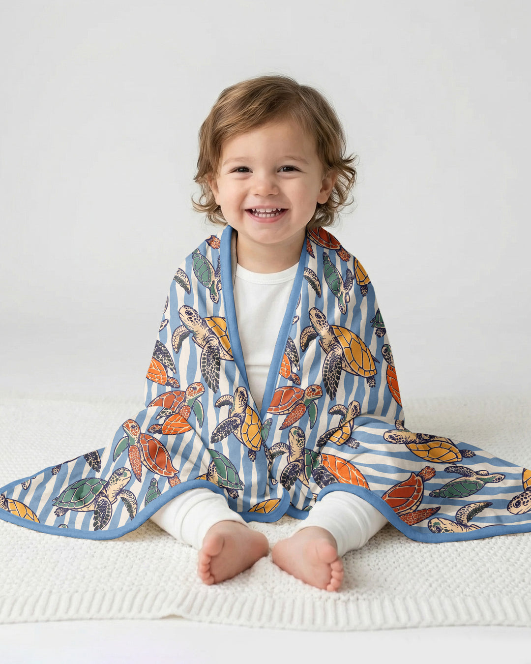 Turtle Bay Family Matching Bamboo Blanket