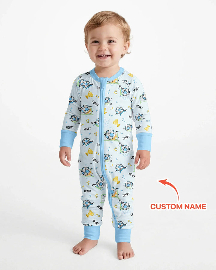 Custom Name Soccer Dad Team Matching Bamboo Convertible Zippy