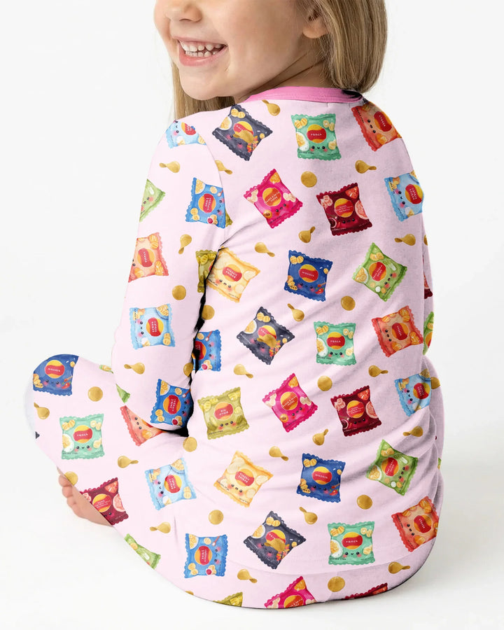 Potato Chips Bamboo Two Piece Long Sleeve Pajama Set