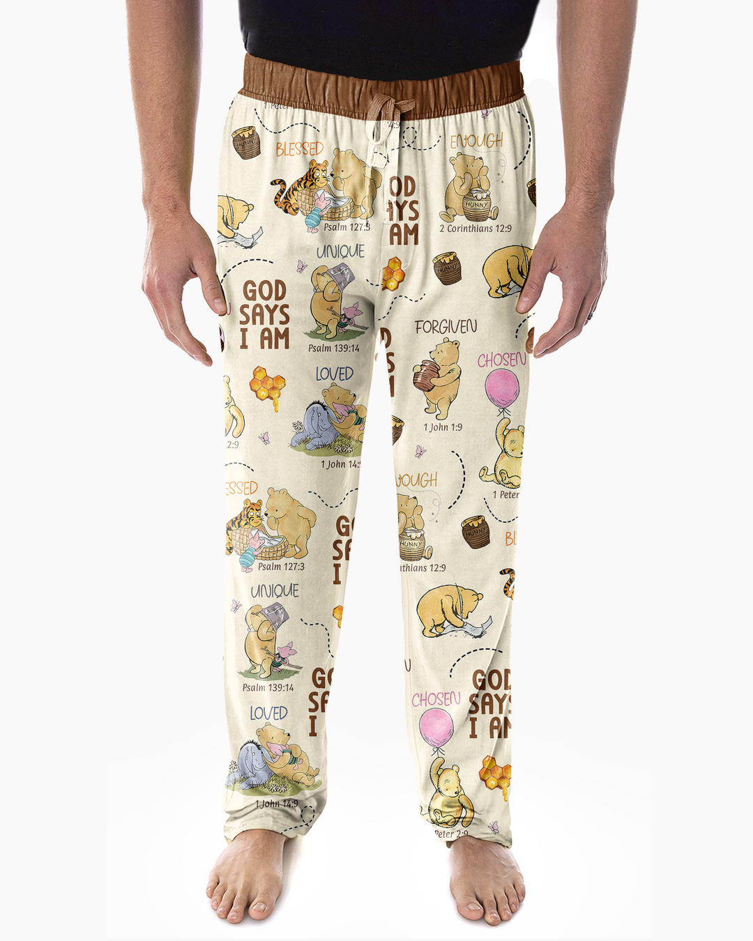 God Says I Am – Little Blessings Bamboo Men's Pajama Set