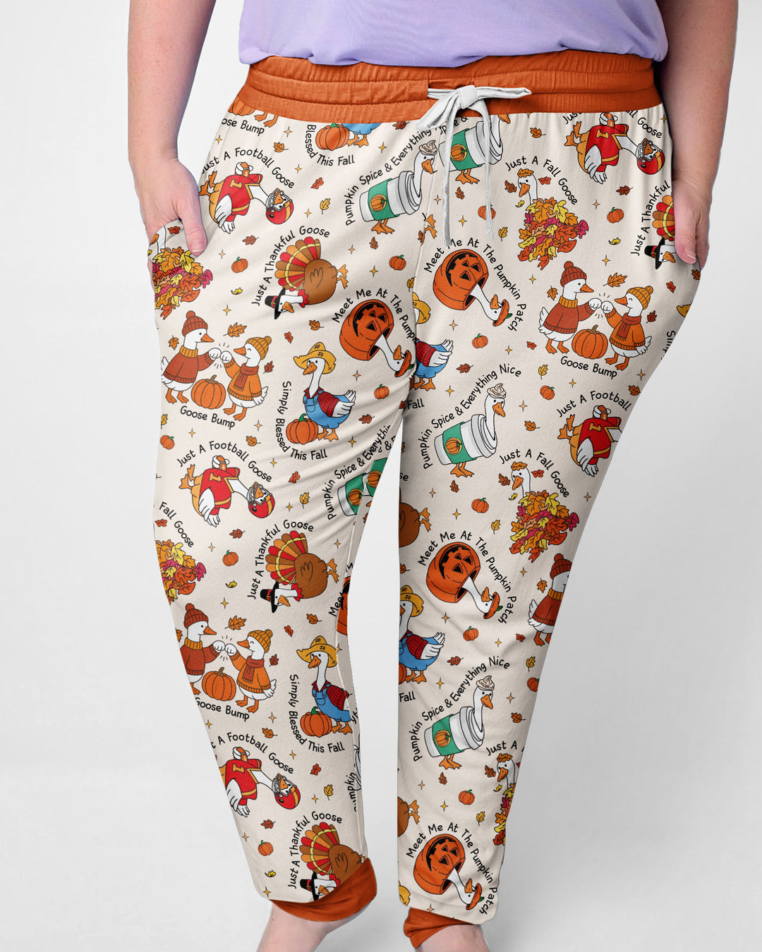 Just A Fall Goose Family Matching Bamboo Women Pajama Set