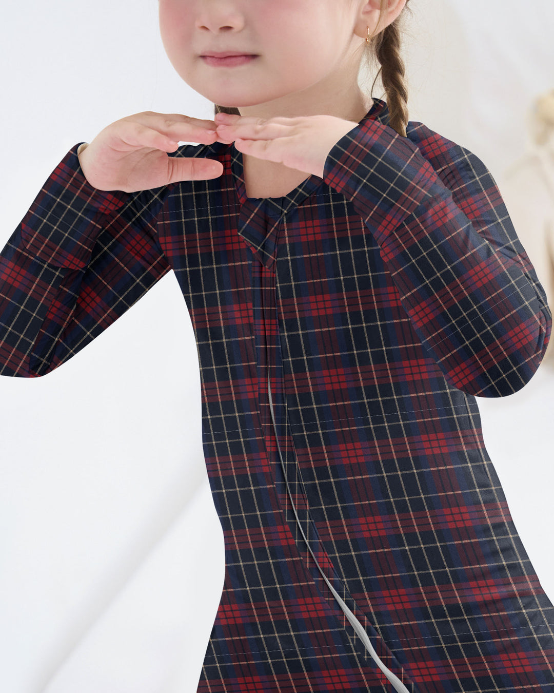 North Pole Plaid Bamboo Convertible Zippy