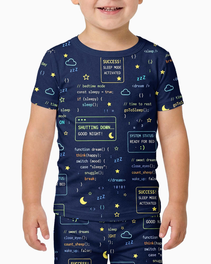 It Techy Job Matching Dad and Son Bamboo Two Piece Short Sleeve Pajama Set