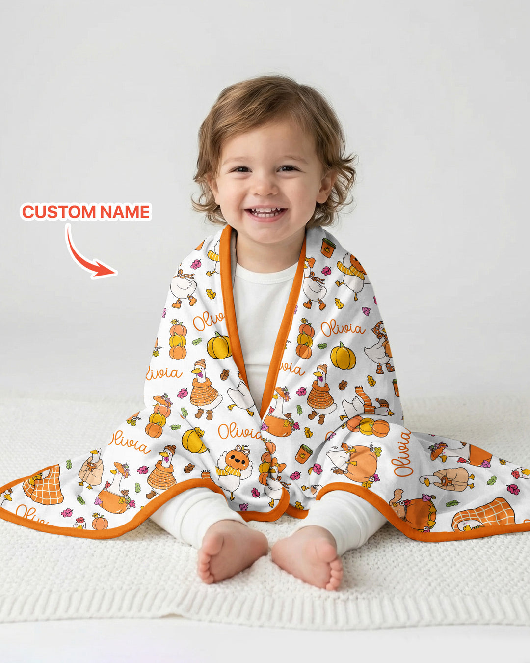 Fall Silly Goose Bamboo Blanket